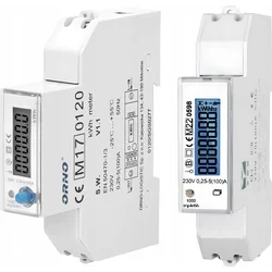 Лічильник електроенергії Orno Orno OR-WE-524 1-faz. 100A MID 1 модуль DIN TH-35mm PV