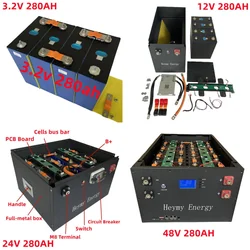Lifepo4 akkumulátor doboz 280Ah komplett BMS-sel 12V 24V 48V-SESTAVI SAM