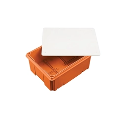 Lightning connection box, depth adjustable, orange