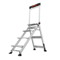 Little Giant Ladder Systems JUMBO STEP, plegable, 4 peldaños, Aluminio