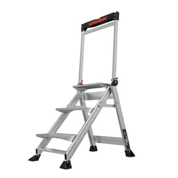 Little Giant Ladder Systems JUMBO STEP, Pliable, 3 marches, Aluminium