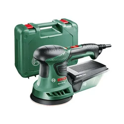 Lixadeira elétrica excêntrica Bosch PEX 300 AE 230 V | 270 W | 125 mm | 2000 a 12000 RPM | em uma mala