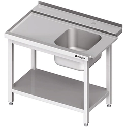 Loading table (L) 1-kom. with shelf for dishwasher STALGAST 900x750 | Stalgast