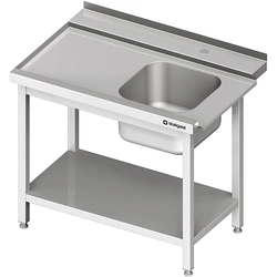 Loading table (L) 1-kom. with shelf for SILANOS dishwasher 800x755x880 mm screwed