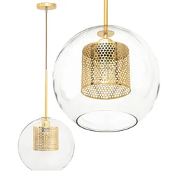 Loft glass hanging lamp APP554-1CP 20cm Gold