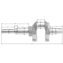 Loncin Crankshaft LC2P77F ORIGINAL PART