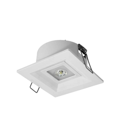 LOVATO P LED luminaire 3W (opt. open)1h single-purpose AT white