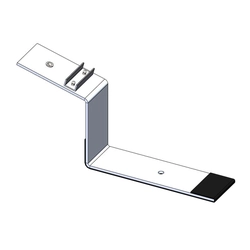 Low handle for a flat roof, ballast structure, non-invasive