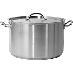 LOW POT WITH STAINLESS STEEL LID 40x25CM 31,4L