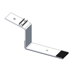 Low support for a flat roof, non-invasive ballast construction