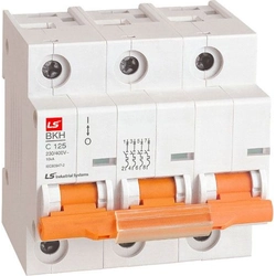 LSiS Автоматичний вимикач 3P C 125A 10kA AC BKH-C-125-3 (06110348R0)