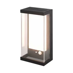 Luci da parete solari - IP54 - Corpo nero - 95 Lumen - 3000K