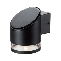 Luci solari - Lampada da parete solare - IP54 - Corpo nero - 70 Lumen - 3000K - Modello n.: - VT-1138-B