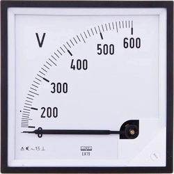 Lumel Analógový voltmeter 96x96 N IP50 E616 600V prevádzková poloha C3 K=90 stupeň bez certifikátu KJ (EA19N E61600000000)