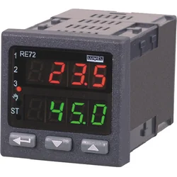 Lumel-controller RE72 131100E0, RTD, TC, -200...1767°C, AI, 2 relaisuitgangen, 0/4...20 mA-uitgang, RS 485, 110 V, 230 V