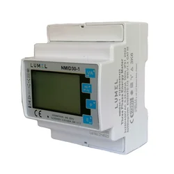 Lumel eenfasige en driefasige meter NMID30-1, MID, bidirectioneel, 1x230 V, 3x230 / 400 V, 1 A, 5 A, 1 relais, pulsuitgang, RS485