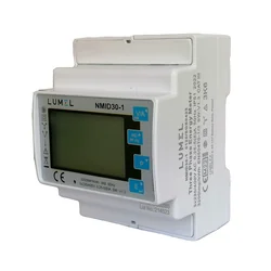 Lumel single-phase and three-phase meter NMID30-1, MID, bidirectional, 1x230 V, 3x230 / 400 V, 1 A, 5 A, 1 relay, pulse output , RS485