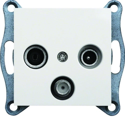 LUMINA Standard RTV-SAT socket, white