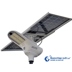 Lumină stradală solară LED SANKO SL-80-160 (LED 80W 12800lm, panou cu două fețe 160W LiFePO4 48Ah)