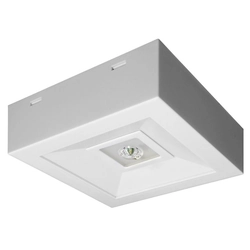 Luminaire LED LOVATO N ECO 3W (optique ouverte)1h mono-usage AT blanc Référence :LVNO/3W/E/1/SE/AT/WH