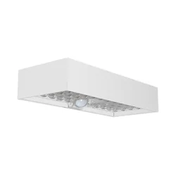 Luminárias de parede solares - Sensor - IP65 - Corpo branco - 900 Lúmens - 4000K