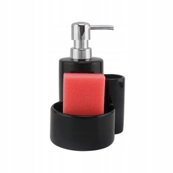 LUPO DISPENSADOR DE LIQUIDOS CONTENEDOR CERAMICA NEGRO