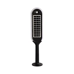 Luzes solares - Luzes solares de poste - IP65 - Branco+Preto - 5 Watts - 400 Lúmens - 4000K