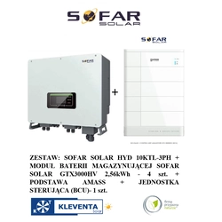 MAGAZYN ENERGII SOFAR SOLAR MOC 30,72 kWh energii  1 x BDU + 6x BTS 5K 