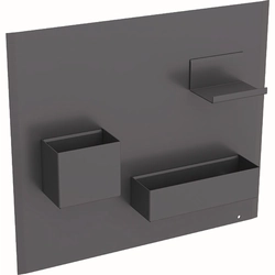 Magnetická tabule s úložnými boxy Geberit, Lava / Lava