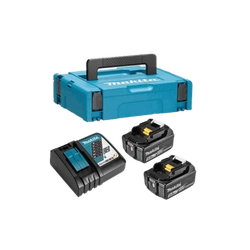 Makita 2xBL1850+DC18RC+MakPac1 baterija in polnilec 18 V | 5 Ah