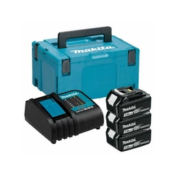 Makita BL1830 + DC18RC accu- en opladerset 18 V | 3 Ah