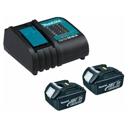 Makita BL1830 + DC18RC accu- en opladerset 18 V | 3 Ah