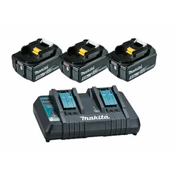 Makita BL1850B+DC18RD Akku- und Ladegerät-Set 18 V | 5 Ah