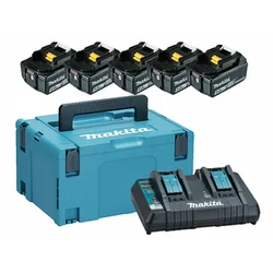 Makita BL1850B+DC18RD akumuliatoriaus ir įkroviklio rinkinys 18 V | 5 Ah