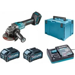 Makita brúska AKUMULÁTOROVÁ UHLOVÁ BRÚSKA 125MM 40V XGT 2*4.0AH MAKPAC