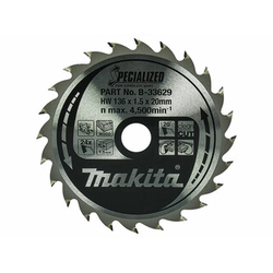 Makita circular saw blade 136 x 20 mm | number of teeth: 24 db | cutting width: 1,5 mm