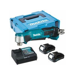 Makita DA332DSAJ furadeira angular sem fio 10,8 V/12 V | 24 Nm | 1,5 - 10 mm | Escova de carbono | 2 x 2 Ah bateria + carregador | em MakPac