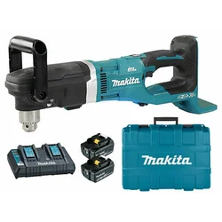 Makita DDA460PT2 akumulatora leņķa urbjmašīna 36 V | 48 Nm/136 Nm | 2 - 13 mm | Oglekļa brushless | 2 x 5 Ah akumulators + lādētājs | Čemodānā