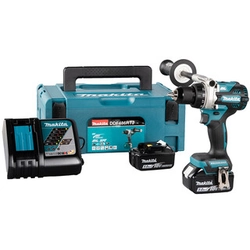 Makita DDF486RTJ akkuporakone, jossa istukka 18 V | 130 Nm | Hiiliharjaton | 2 x 5 Ah akku + laturi | MakPacissa