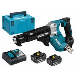 Makita DFR551RTJ akkus táras csavarbehajtó 18 V | 4,5 Nm | 0 - 6000 RPM | Szénkefementes | 2 x 5 Ah akku + töltő | MakPac-ban