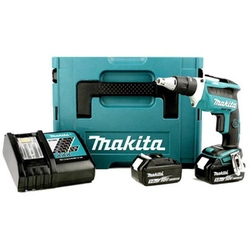 Makita DFS452RTJ akumulatora skrūvgriezis ar dziļuma atduri 18 V | Oglekļa brushless | 2 x 5 Ah akumulators + lādētājs | pakalpojumā MakPac