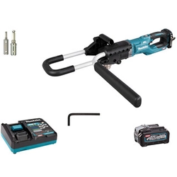 Makita DG001GM108 akku lodret jordboremaskine 40 V | 200 mm | 0 - 400 RPM/0 - 1500 RPM | Kul uden børste | 1 x 4 Ah batteri + oplader | I en papkasse