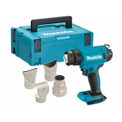 Makita DHG181ZJ акумуляторна повітродувка 18 V | 150 - 550 °C | Карбонова безщітка | Без акумулятора та зарядного пристрою