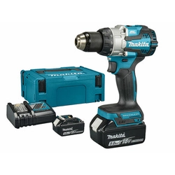 Makita DHP489RTJ akumulátorová příklepová vrtačka 18 V | 40 Nm/73 Nm/110 Nm | 1,5 - 13 mm | Carbon Brushless | 2 x 5 Ah baterie + nabíječka | v MakPac