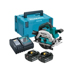 Makita DHS660RTJ akumulátorová kotúčová píla 18 V | Pílový kotúč 165 mm x 20 mm | Rezanie max. 57 mm | Carbon Brushless | 2 x 5 Ah batéria + nabíjačka | v MakPac