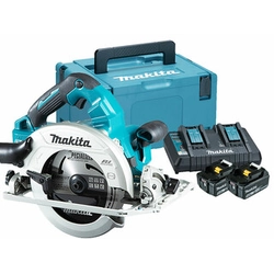 Makita DHS782PT2J akumulátorová kotoučová pila 2 x 18 V | Pilový kotouč 190 mm x 30 mm | Řezání max. 62,5 mm | Carbon Brushless | 2 x 5 Ah baterie + nabíječka | v MakPac