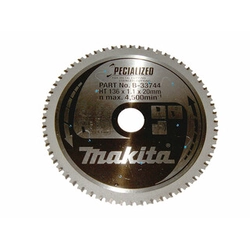 Makita diskinis pjūklas plienui - inox Dantų skaičius: 56 vnt | 136 x 20 x 0,95 mm