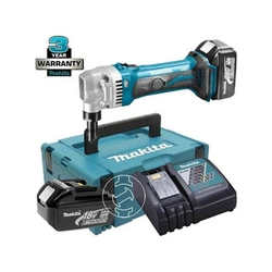 Makita DJN161RFJ akumulátorový průběžný děrovač 18 V | 1,6 mm | Uhlíkový kartáč | 2 x 3 Ah baterie + nabíječka | v MakPac