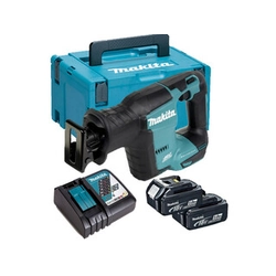 Makita DJR188RTJ bezvadu metāla zāģis 18 V | 255 mm | Oglekļa brushless | 2 x 5 Ah akumulators + lādētājs | pakalpojumā MakPac