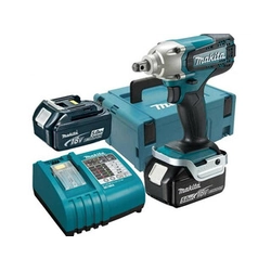 Makita DTW190RTJX akumulatorska udarna odvijač 18 V | 190 Nm | 1/2 inča | Ugljična četka | 2 x 5 Ah baterija + punjač | u MakPacu